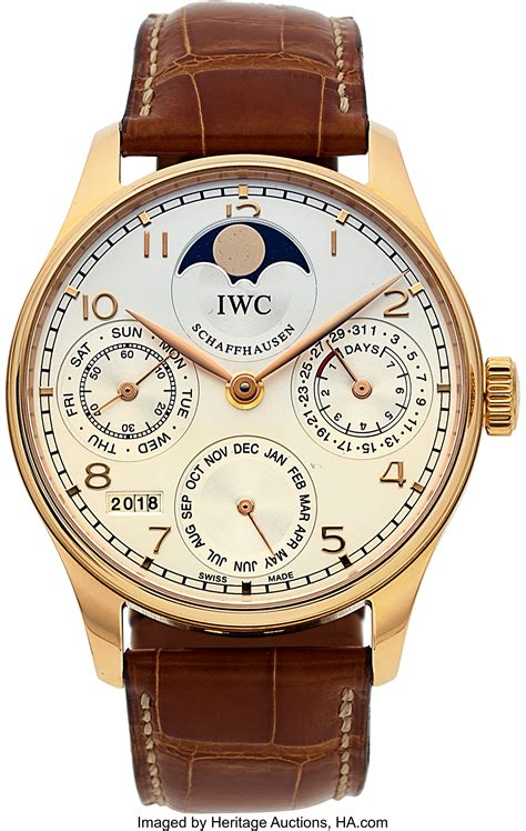 iwc portuguese gold|iwc portugal calendar.